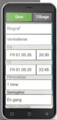 Gem Tilbage Biograf Veninderne Fra. FR 01.05.20 20:30 Til FR 01.05.20 22:45 Pärmindelser 1 time Gentagelse En gang Vermuligheder