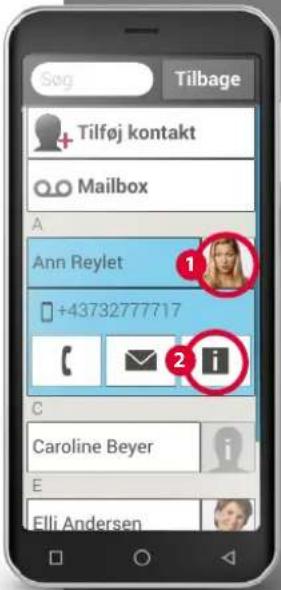 Sog Tilbage + Tilføj kontakt Mailbox A Ann Reylet 1 +43732777717 2 i C Caroline Beyer E Elli Andersen