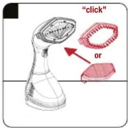 "click" or