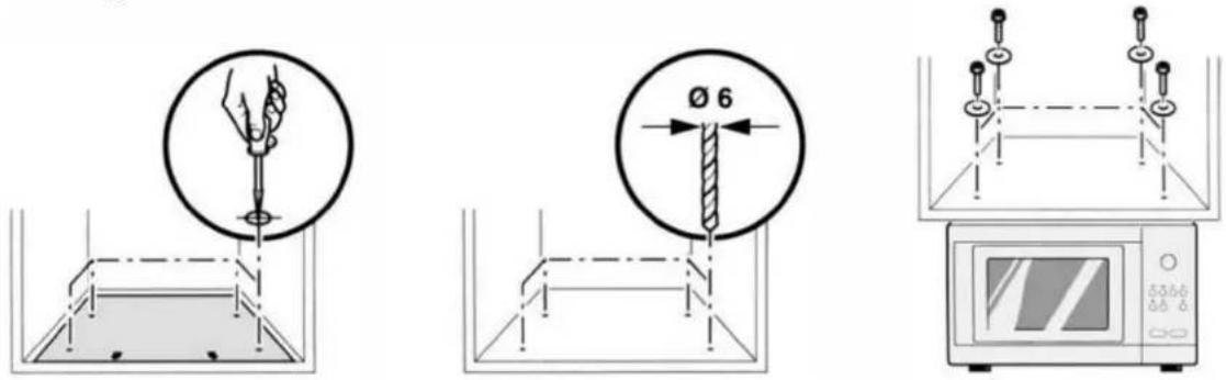 Exquisit MW 800 G-3 - Gerät montieren - 1