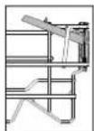 WHIRLPOOL WIO 3T141 PES - OPVOUWBARE KLEPPEN MET VERSTELBARE STAND - 2