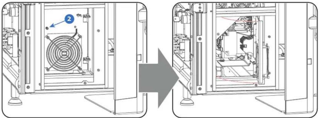 Barco Thor+ - How to access the mains compartment? - 2