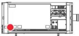 Barco Thor+ - Light beam related safety labels - 2