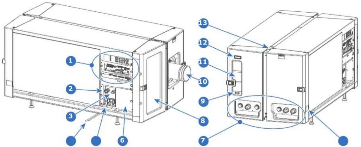 Technical diagram of an electronic device with numbered components and labeled parts in Chinese