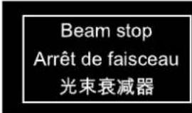 Barco Thor+ - Light beam related safety labels - 6