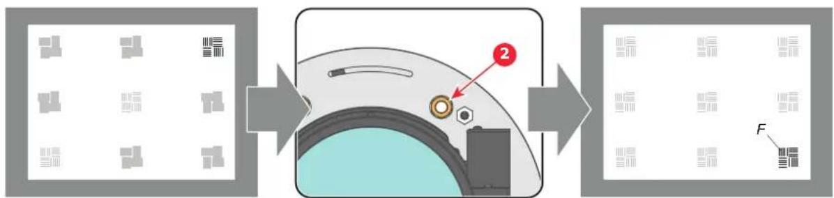 Diagram illustrating a mechanical assembly process with labeled components and directional arrows
