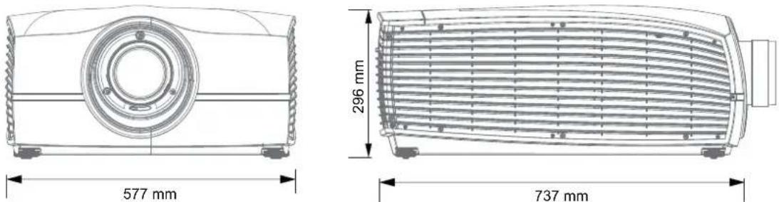 577 mm 296 mm 737 mm