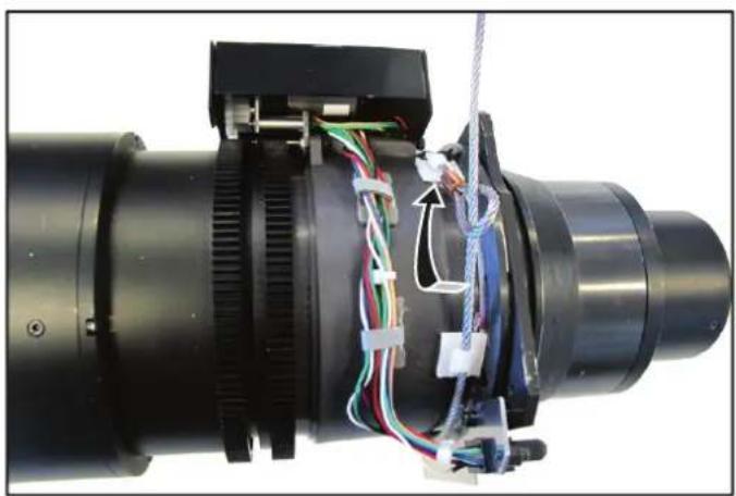 Barco Loki CinemaScope - How to install the lens safety cable - 4