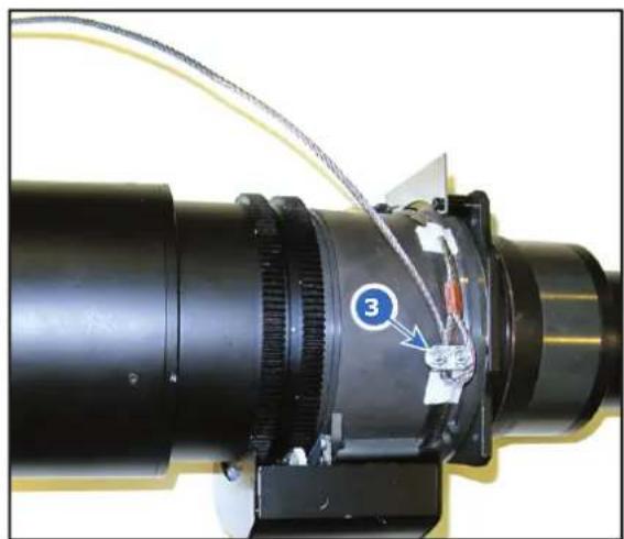 Barco Loki CinemaScope - How to install the lens safety cable - 6