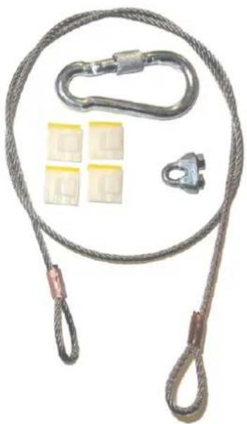 Barco Loki CinemaScope - Content of the lens safety cable kit (R9801196) - 2