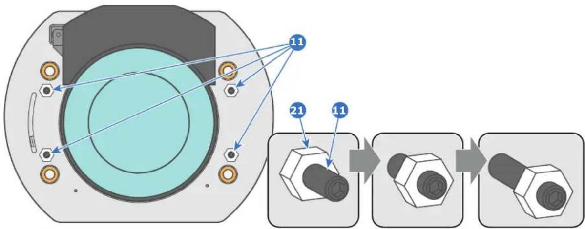 Barco DP2K-6E - How to adjust the Back Focal Length? - 1