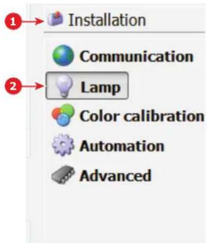 Installation Communication Lamp Color calibration Automation Advanced