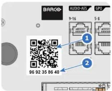 BARCO AUDIO-AES GPO 9-16 5-8 1 2 96 92 35 86 40