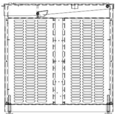 Barco DP2K-6E - A.4 Dimensions of the universal pedestal - 3