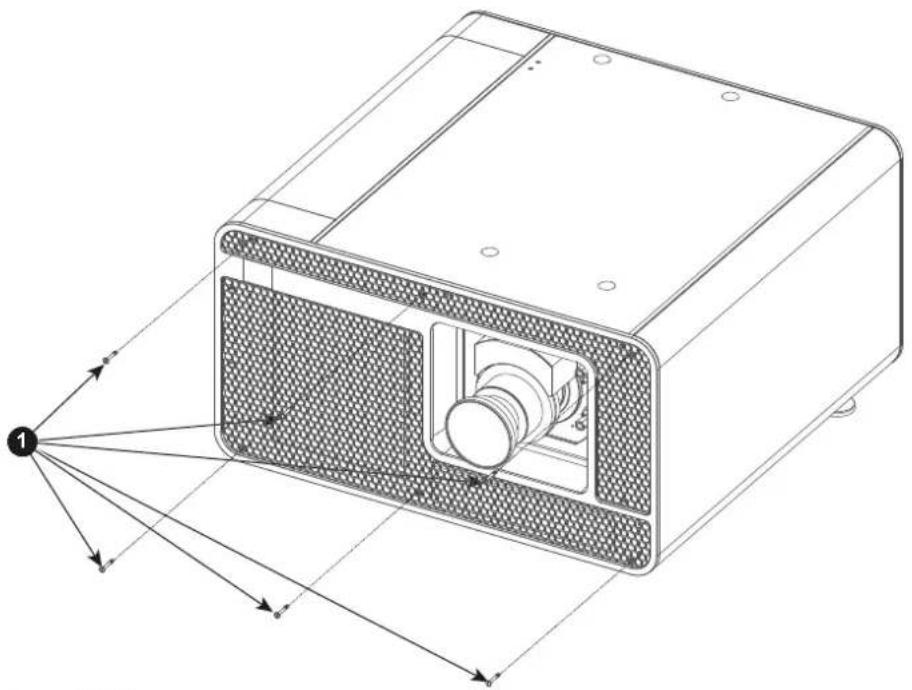 Barco DP2K-6E - How to install the front cover? - 1
