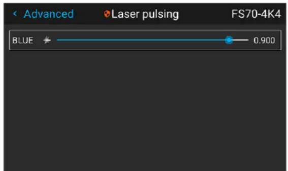 Advanced Laser pulsing FS70-4K4 BLUE 0.900