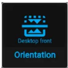 Desktop front Orientation