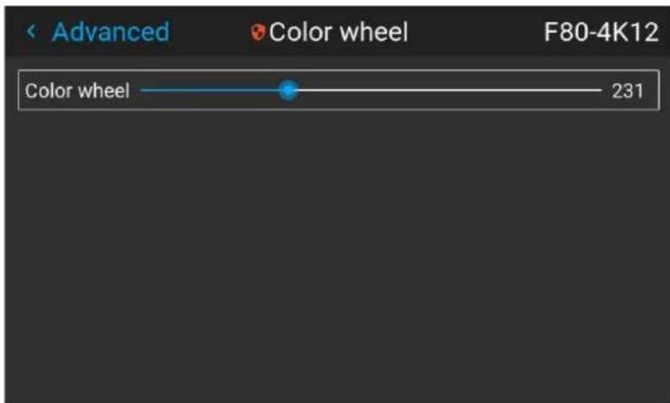 Advanced Color wheel F80-4K12 Color wheel —— 231