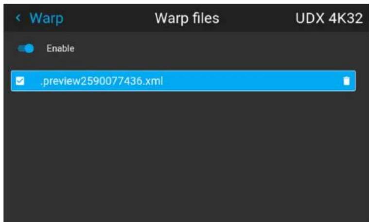 .Preview2590077436.xml Enable Warp files UDX 4K32