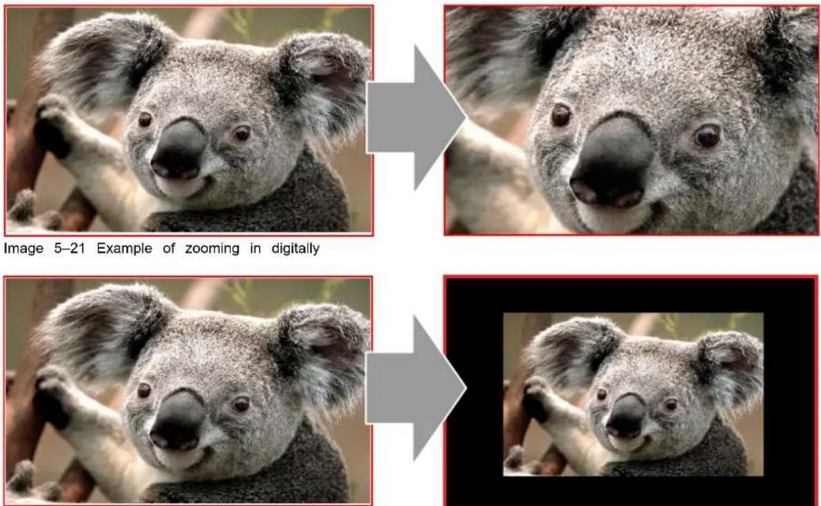 Image 5-21 Example of zooming in digitally