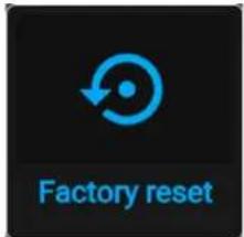 Factory reset