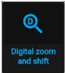 Digital zoom and shift