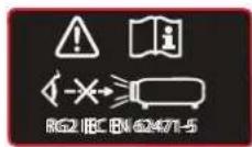 Barco Bragi CinemaScope - Product safety labels - 5