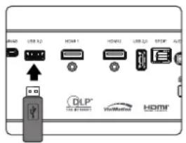 WIND USB 5.0 HDMI 1 HDMI2 USB 2.0 E3/MP A/D DLP Hi-Fi Wi-Fi HDMI