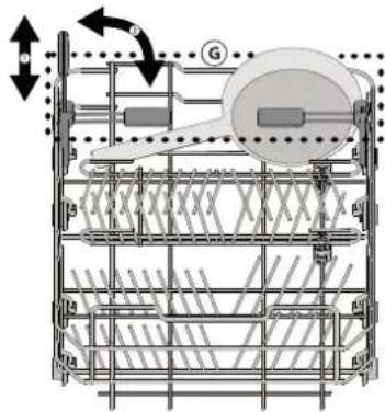 Technical diagram of a mechanical or structural assembly with labeled components and directional arrows indicating motion or force.