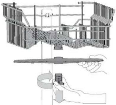 WHIRLPOOL WSBO 3O23 PF X - CLEANING THE SPRAY ARMS - 1