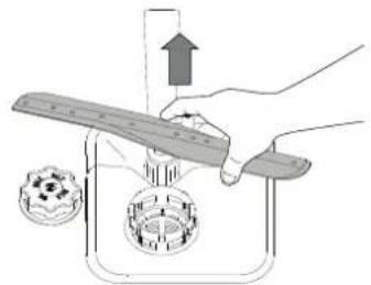 WHIRLPOOL WSBO 3O23 PF X - CLEANING THE SPRAY ARMS - 2