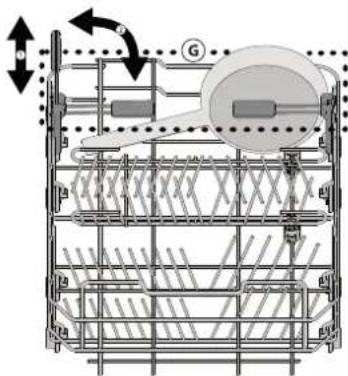 Technical diagram of a mechanical or structural assembly with labeled components and directional arrows indicating motion or force.
