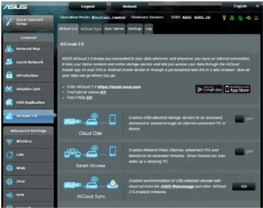ASUS RT-AC1750 - การใช้ AiCloud 2.0 - 1