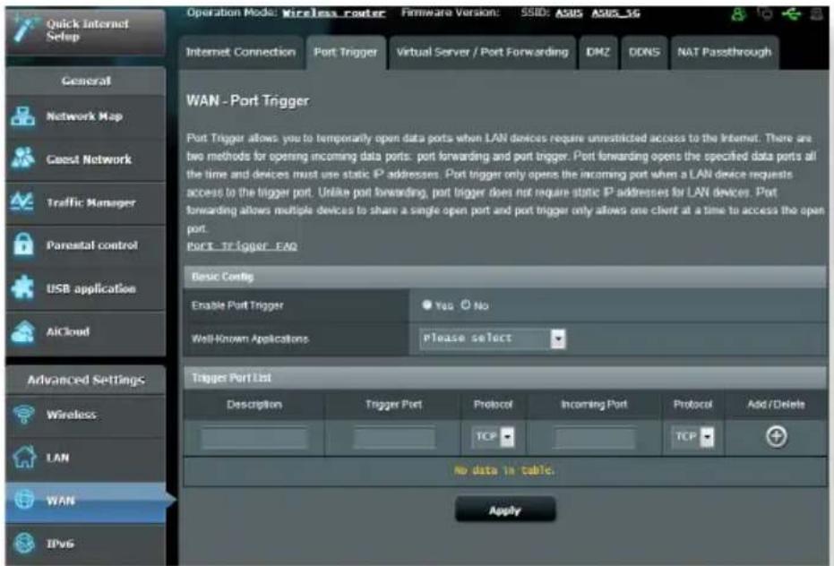 ASUS RT-AC1750 - พอร์ตทริกเกอร์ - 1