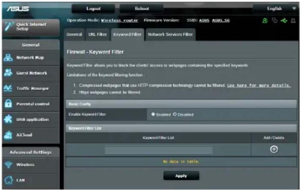 ASUS RT-AC1750 - ตัวกรองคำสำคัญ - 1