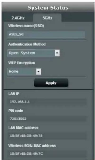 ASUS RT-AC1750 - การตั้งค่าระบบความปลอดภัย 5GHz - 1