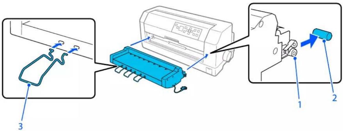 EPSON DLQ-3500IIN - Sådan installeres den automatiske justeringsenhed - 1