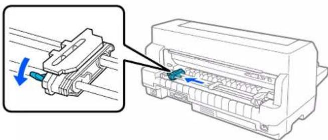 EPSON DLQ-3500IIN - Ilægning af papir i endeløse baner med traktor - 3