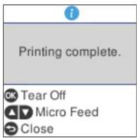 EPSON DLQ-3500IIN - Brug af OK-knappen - 1