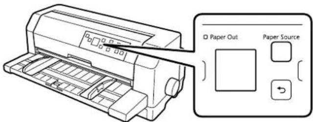 EPSON DLQ-3500IIN - llægning af enkeltark forfra - 1