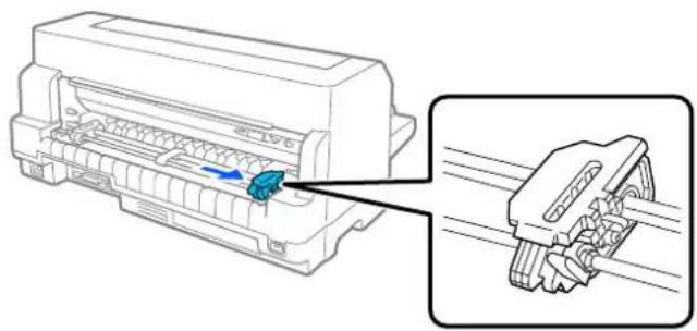 EPSON DLQ-3500IIN - Ilægning af papir i endeløse baner med traktor - 4
