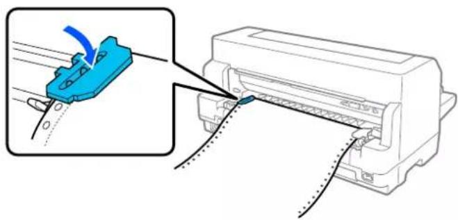 EPSON DLQ-3500IIN - Ilægning af papir i endeløse baner med traktor - 8