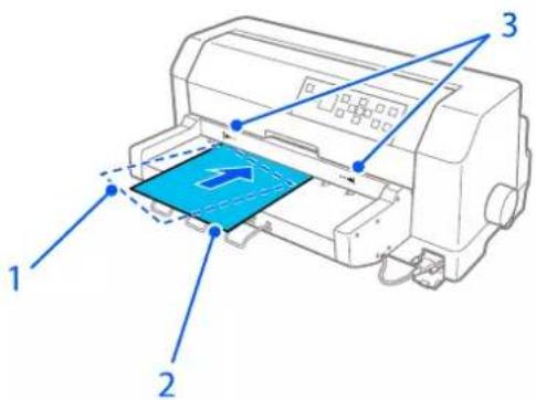 EPSON DLQ-3500IIN - Ilægning af papir med den automatiske arkjusteringsenhed - 1
