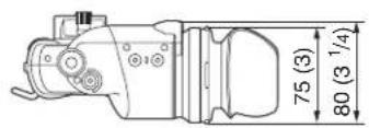 SONY HDVF-EL20 - External dimensions - 6