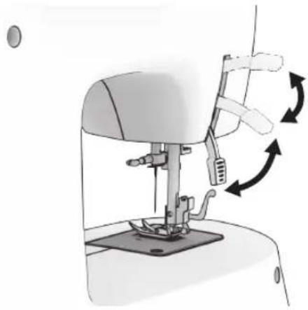 NECCHI K417A - Two-step presser foot lifter - 1