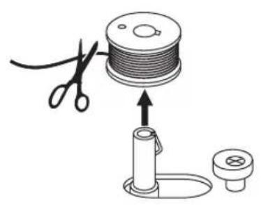 NECCHI K417A - Winding the bobbin - 8