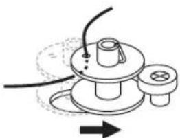 NECCHI K417A - Winding the bobbin - 6