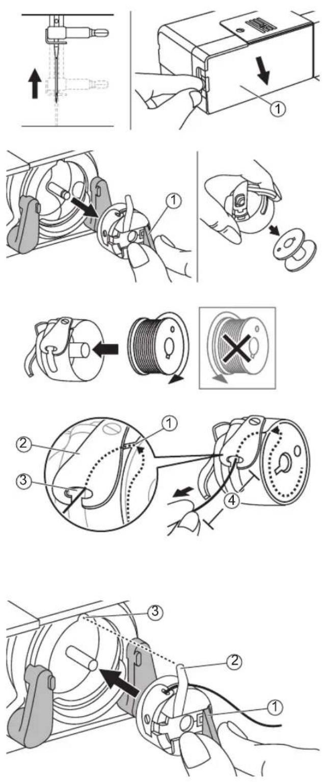 NECCHI K417A - Inserting the bobbin - 1