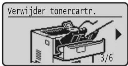 Verwijder tonercartr. 3/6