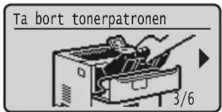 Ta bort tonerpatronen 3/6